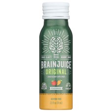 BRAINJUICE: Liquid Nutritional Supplement Energy Shot Alternative Original, 2.5 fl oz