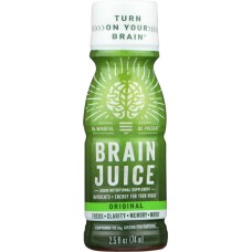 BRAINJUICE: Liquid Nutritional Supplement Energy Shot Alternative Original, 2.5 fl oz