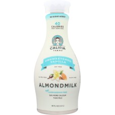 CALIFIA FARMS: Unsweetened Vanilla Almond Milk, 48 oz
