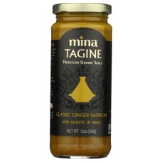 MINA: Tagine Moroccan Classic Saffron Simmer Sauce, 12 oz