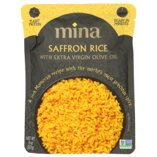 MINA: Saffron Rice with Extra Virgin Olive Oil, 8 oz