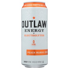 OUTLAW ENERGY: Peach Mango Zero Energy Drink, 16 fo