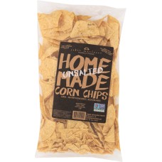 SABOR MEXICANO: Unsalted Homemade Tortilla Chips, 12 oz