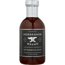 HORSESHOE BRAND: Hot Barbecue Sauce, 16 fo