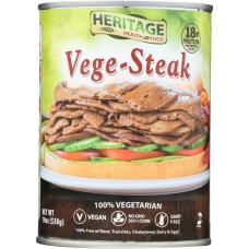 HERITAGE HEALTH: Steak Vegetable Vegan,19 oz