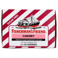 FISHERMANS FRIEND: Lozenge Cherry Box Sugar Free, 40 ea