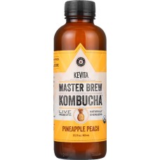 KEVITA: Organic Master Brew Pineapple Peach Kombucha, 15.2 oz