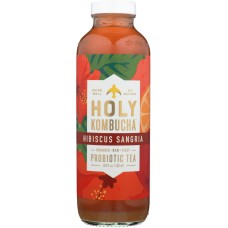 HOLY KOMBUCHA: Hibiscus Sangria Probiotic Tea, 16.9 oz