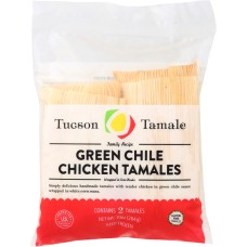 TUCSON TAMALE COMPANY: Green Chile Chicken Tamales, 10 oz