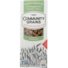 COMMUNITY GRAINS: Pasta Fusilli Whole Grain, 10 oz