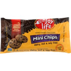 ENJOY LIFE: Semi Sweet Chocolate Mini Chips, 10 oz