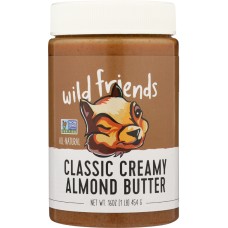 WILD FRIENDS: Almond Butter Classic Creamy, 16 oz