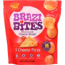 BRAZI BITES: Brazilian Cheese Bread 3 Cheese Pizza, 11.5 oz