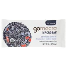 GOMACRO: Bar Cashew Blueberry, 2.3 oz