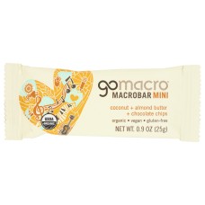 GOMACRO: Coconut Almond Butter Chocolate Chips Mini, 0.9 oz