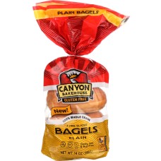 CANYON BAKEHOUSE: Plain Bagel Gluten Free, 14 oz