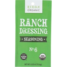 RIEGA: Seasoning Ranch Dressing Organic, 0.55 oz