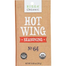 RIEGA: Seasoning Hot Wing Organic, 0.85 oz