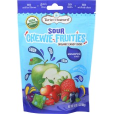 TORIE & HOWARD: Candy Fruit Chew Sour Assorted Bag, 4 oz