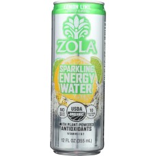 ZOLA: Beverage Energy Lemon Lime, 12 fl oz