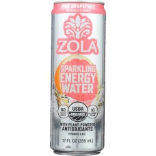 ZOLA: Beverage Energy Pink Grapefruit, 12 fl oz