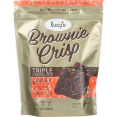 LUCY'S: Brownie Crisp Triple Dark Chocolate Chunks, Madagascar Vanilla, 4.5 oz