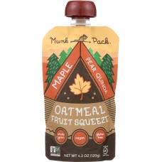 MUNK PACK: Oatmeal Maple Pear Quinoa Squeeze, 4.2 oz