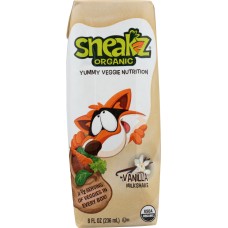 SNEAKZ: Drink Milk Shake Vanilla Organic, 8 oz