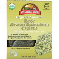MAUK FAMILY FARMS: Raw Green Spirulina Crusts, 4 oz