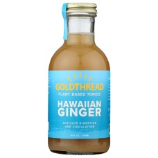 GOLDTHREAD: Plant Based Tonic Hawaiian Ginger, 12 oz