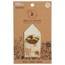BEES WRAP: Sandwich Wrap Honeycomb, 6 ea