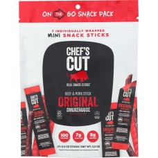 CHEFS CUT: Beef & Pork Mini Snack Sticks Smokehouse, 3.5 oz