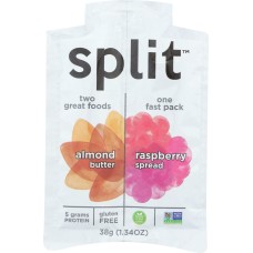 SPLIT NUTRITION: Squeeze Almond Butter Raspberry, 1.34 oz