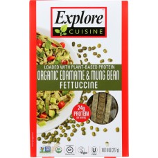 EXPLORE CUISINE: Organic Edamame and Mung Bean Fettuccine, 8 oz