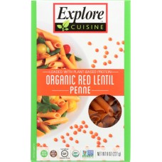 EXPLORE CUISINE: Red Lentil Penne Pasta, 8 oz