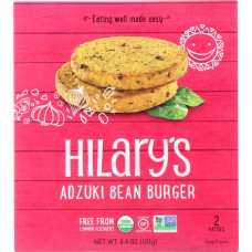 HILARY'S EAT WELL: Southwest Adzuki Bean Veggie Burgers, 6.4 oz