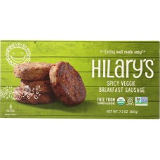 HILARYS EAT WELL: Spicy Veggie Sausage, 7.3 oz