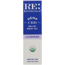 RE BOTANICALS: Lavender Relief Body Oil, 0.34 oz
