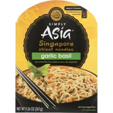 SIMPLY ASIA: Noodle Garlic Basil, 9.24 oz