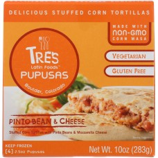 TRES PUPUSAS: Pinto Bean & Cheese, 10 oz