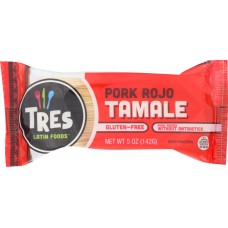 TRES PUPUSAS: Pork Rojo Tamale, 5 oz