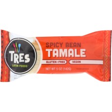 TRES PUPUSAS: Spicy Bean Tamale, 5 oz