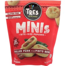 TRES PUPUSAS: Minis Pulled Pork and Pinto Bean, 10 oz