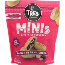 TRES PUPUSAS: Minis Black Bean and Cheese, 10 oz