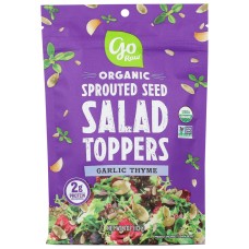 GO RAW: Garlic Thyme Sprouted Salad Toppers, 4 oz