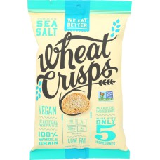 WE EAT BETTER: Crisps Wheat Sea Salt, 6.25 oz