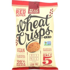 WE EAT BETTER: Crisps Wheat Red Pepper, 6.25 oz