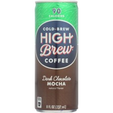 HIGH BREW: Cold-Brew Coffee Dark Chocolate Mocha, 8 oz