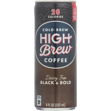 HIGH BREW: Coffee Dairy Free Black & Bold, 8 oz