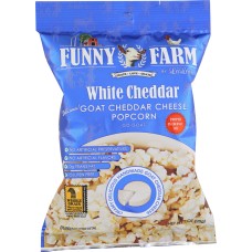 FUNNY FARMS: Goat Cheese Popcorn White Cheddar, 1 oz